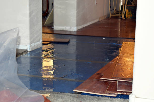 Professional Flood Damage Restoration technician working in Avenel, NJ